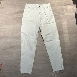 Zara Z1975 Mom Fit jeans- white